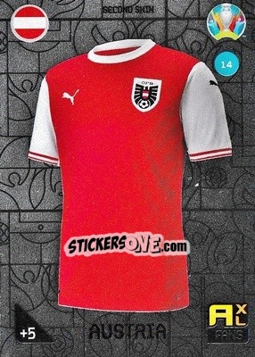Sticker Second Skin (Austria) - UEFA Euro 2020 Kick Off. Adrenalyn XL n. 14 - Panini