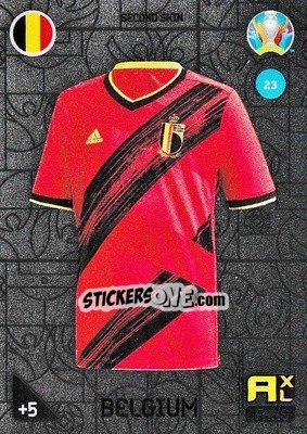 Sticker Second Skin (Belgium) - UEFA Euro 2020 Kick Off. Adrenalyn XL n. 23 - Panini