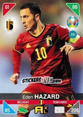 Sticker Eden Hazard - UEFA Euro 2020 Kick Off. Adrenalyn XL n. 25 - Panini