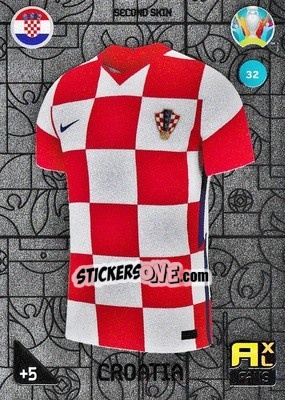 Sticker Second Skin (Croatia) - UEFA Euro 2020 Kick Off. Adrenalyn XL n. 32 - Panini