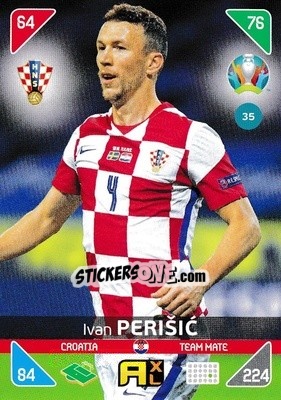 Sticker Ivan Perišic - UEFA Euro 2020 Kick Off. Adrenalyn XL n. 35 - Panini