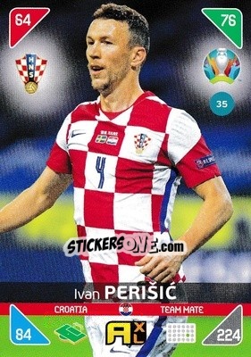 Figurina Ivan Perišic - UEFA Euro 2020 Kick Off. Adrenalyn XL - Panini