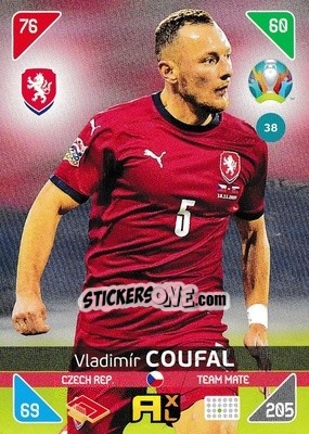 Sticker Vladimír Coufal - UEFA Euro 2020 Kick Off. Adrenalyn XL - Panini