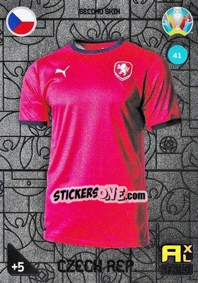 Sticker Second Skin (Czech Republic) - UEFA Euro 2020 Kick Off. Adrenalyn XL n. 41 - Panini