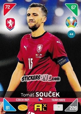 Sticker Tomáš Soucek - UEFA Euro 2020 Kick Off. Adrenalyn XL - Panini