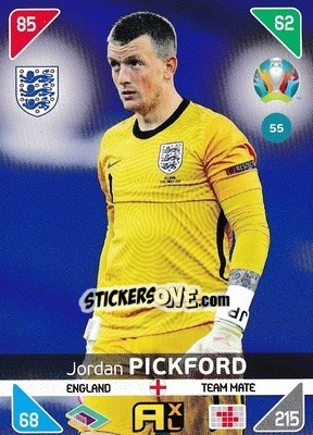 Figurina Jordan Pickford - UEFA Euro 2020 Kick Off. Adrenalyn XL - Panini