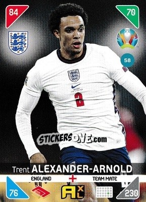 Sticker Trent Alexander-Arnold - UEFA Euro 2020 Kick Off. Adrenalyn XL n. 58 - Panini