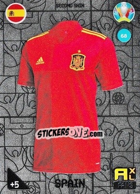 Sticker Second Skin (Spain) - UEFA Euro 2020 Kick Off. Adrenalyn XL n. 68 - Panini