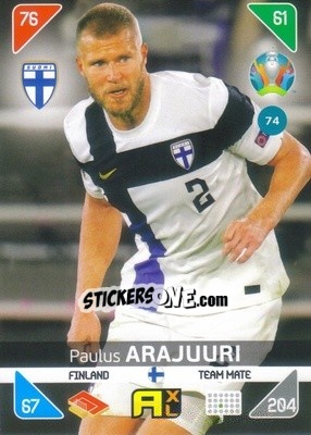 Sticker Paulus Arajuuri - UEFA Euro 2020 Kick Off. Adrenalyn XL n. 74 - Panini