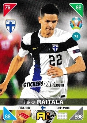 Sticker Jukka Raitala - UEFA Euro 2020 Kick Off. Adrenalyn XL - Panini