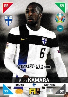 Sticker Glen Kamara - UEFA Euro 2020 Kick Off. Adrenalyn XL n. 76 - Panini