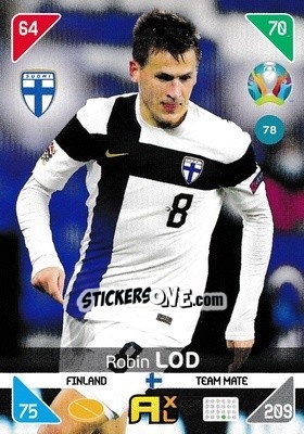 Sticker Robin Lod - UEFA Euro 2020 Kick Off. Adrenalyn XL n. 78 - Panini