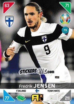 Cromo Fredrik Jensen - UEFA Euro 2020 Kick Off. Adrenalyn XL - Panini