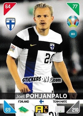 Figurina Joel Pohjanpalo - UEFA Euro 2020 Kick Off. Adrenalyn XL - Panini