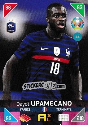 Sticker Dayot Upamecano - UEFA Euro 2020 Kick Off. Adrenalyn XL n. 84 - Panini