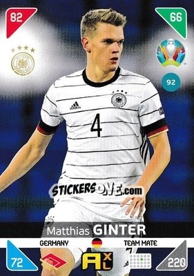 Sticker Matthias Ginter - UEFA Euro 2020 Kick Off. Adrenalyn XL - Panini