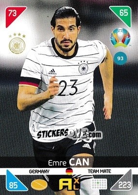 Figurina Emre Can - UEFA Euro 2020 Kick Off. Adrenalyn XL - Panini