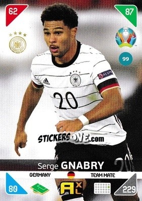 Sticker Serge Gnabry - UEFA Euro 2020 Kick Off. Adrenalyn XL n. 99 - Panini