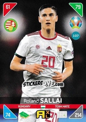 Sticker Roland Sallai - UEFA Euro 2020 Kick Off. Adrenalyn XL - Panini
