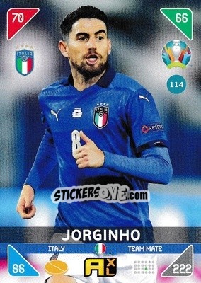 Sticker Jorginho - UEFA Euro 2020 Kick Off. Adrenalyn XL n. 114 - Panini