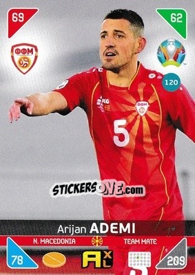 Sticker Arijan Ademi - UEFA Euro 2020 Kick Off. Adrenalyn XL n. 120 - Panini