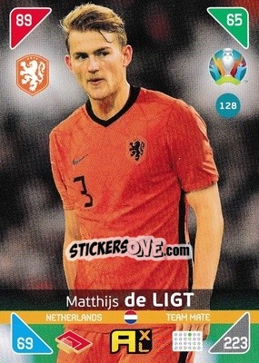 Sticker Matthijs de Ligt - UEFA Euro 2020 Kick Off. Adrenalyn XL n. 128 - Panini
