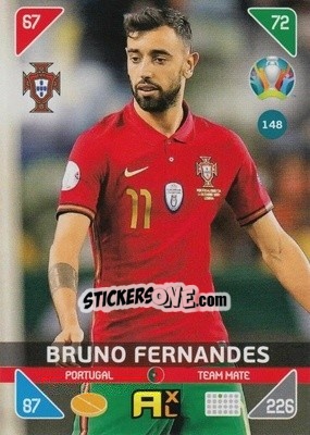 Cromo Bruno Fernandes - UEFA Euro 2020 Kick Off. Adrenalyn XL - Panini