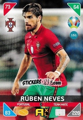 Figurina Rúben Neves - UEFA Euro 2020 Kick Off. Adrenalyn XL - Panini