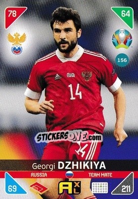 Sticker Georgi Dzhikiya - UEFA Euro 2020 Kick Off. Adrenalyn XL - Panini