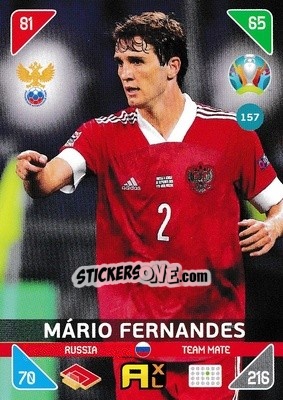 Sticker Mário Fernandes - UEFA Euro 2020 Kick Off. Adrenalyn XL - Panini