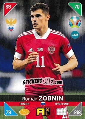 Cromo Roman Zobnin - UEFA Euro 2020 Kick Off. Adrenalyn XL - Panini