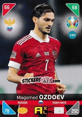 Figurina Magomed Ozdoev - UEFA Euro 2020 Kick Off. Adrenalyn XL - Panini