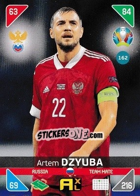 Figurina Artem Dzyuba - UEFA Euro 2020 Kick Off. Adrenalyn XL - Panini