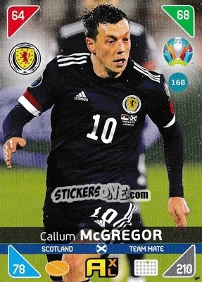 Sticker Callum McGregor - UEFA Euro 2020 Kick Off. Adrenalyn XL n. 168 - Panini