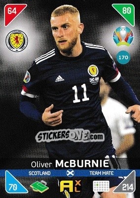 Figurina Oliver McBurnie - UEFA Euro 2020 Kick Off. Adrenalyn XL - Panini