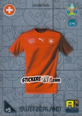 Sticker Second Skin (Switzerland) - UEFA Euro 2020 Kick Off. Adrenalyn XL n. 176 - Panini