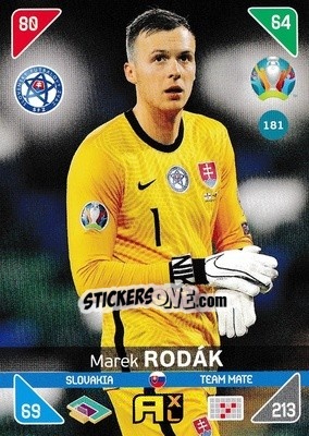 Sticker Marek Rodák - UEFA Euro 2020 Kick Off. Adrenalyn XL n. 181 - Panini