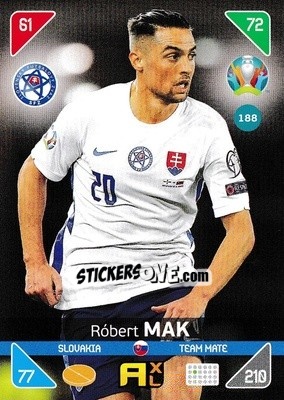 Sticker Róbert Mak - UEFA Euro 2020 Kick Off. Adrenalyn XL n. 188 - Panini