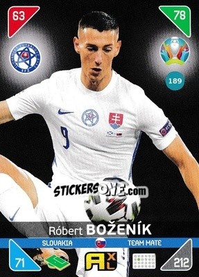 Sticker Róbert Boženík - UEFA Euro 2020 Kick Off. Adrenalyn XL n. 189 - Panini