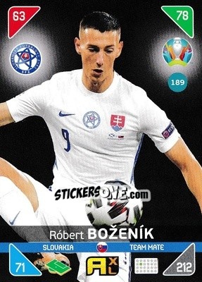 Cromo Róbert Boženík - UEFA Euro 2020 Kick Off. Adrenalyn XL - Panini