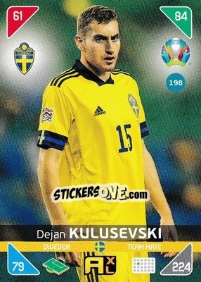Sticker Dejan Kulusevski - UEFA Euro 2020 Kick Off. Adrenalyn XL - Panini
