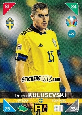 Sticker Dejan Kulusevski - UEFA Euro 2020 Kick Off. Adrenalyn XL n. 198 - Panini