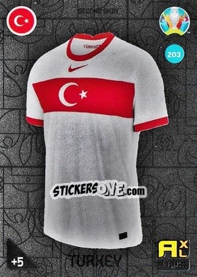 Sticker Second Skin (Turkey) - UEFA Euro 2020 Kick Off. Adrenalyn XL n. 203 - Panini