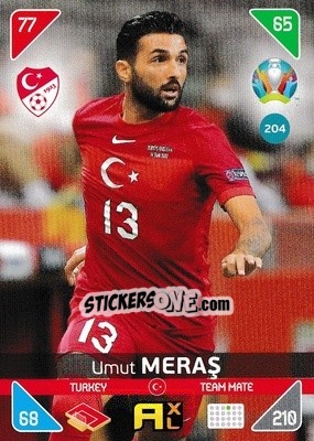 Figurina Umut Meraş - UEFA Euro 2020 Kick Off. Adrenalyn XL - Panini