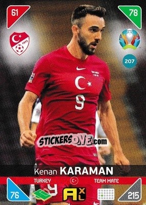 Cromo Kenan Karaman - UEFA Euro 2020 Kick Off. Adrenalyn XL - Panini