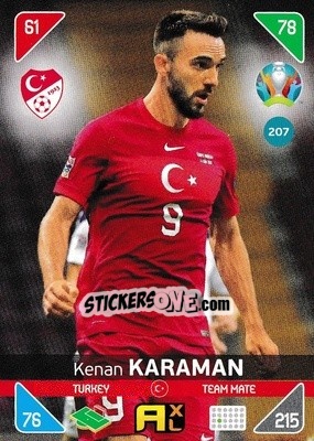Sticker Kenan Karaman - UEFA Euro 2020 Kick Off. Adrenalyn XL n. 207 - Panini