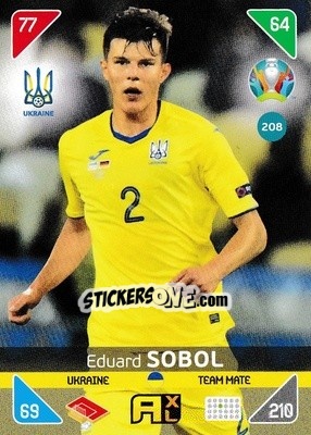 Sticker Eduard Sobol - UEFA Euro 2020 Kick Off. Adrenalyn XL - Panini