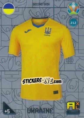 Sticker Second Skin (Ukraine) - UEFA Euro 2020 Kick Off. Adrenalyn XL n. 212 - Panini