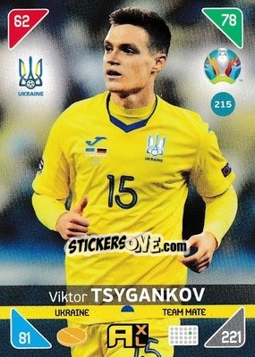 Sticker Viktor Tsygankov - UEFA Euro 2020 Kick Off. Adrenalyn XL n. 215 - Panini