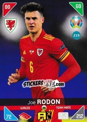 Sticker Joe Rodon - UEFA Euro 2020 Kick Off. Adrenalyn XL n. 219 - Panini